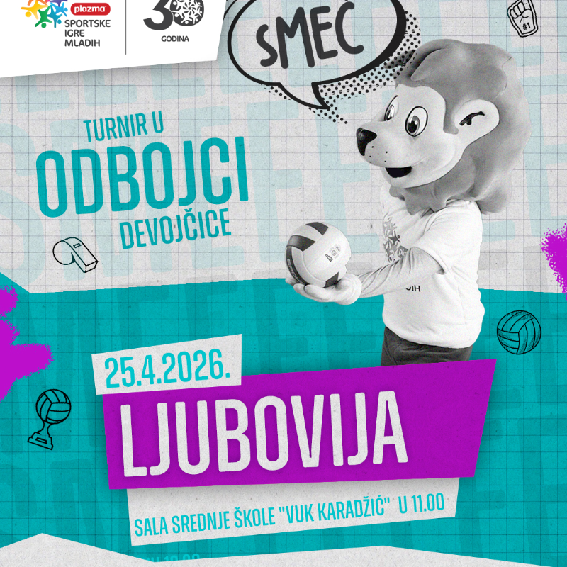 Kvalifikacionim turnirom u odbojci počinju Sportske igre mladih u Ljuboviji
